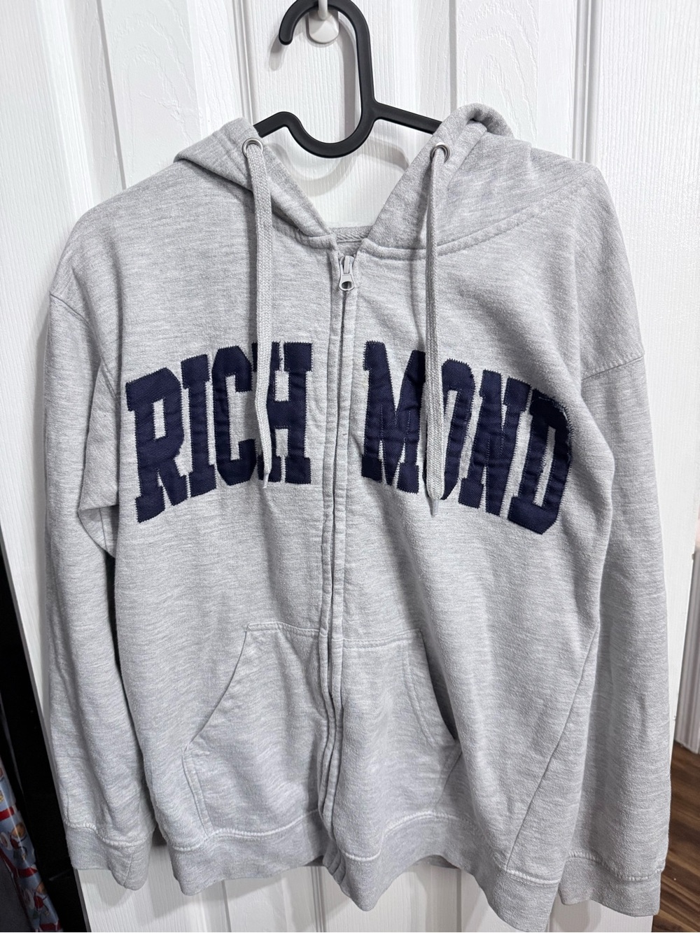 Richmond Gray Zip-Up Hoodie Sweater